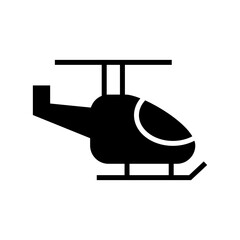 helicopter icon or logo isolated sign symbol vector illustration - high quality black style vector icons
