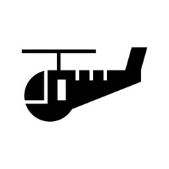 helicopter icon or logo isolated sign symbol vector illustration - high quality black style vector icons
