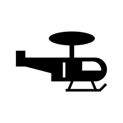 helicopter icon or logo isolated sign symbol vector illustration - high quality black style vector icons

