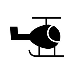 helicopter icon or logo isolated sign symbol vector illustration - high quality black style vector icons
