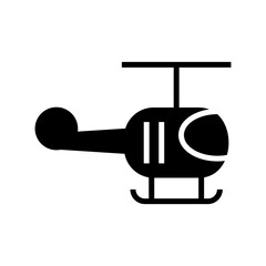 helicopter icon or logo isolated sign symbol vector illustration - high quality black style vector icons
