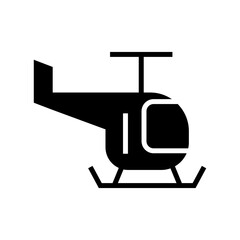 helicopter icon or logo isolated sign symbol vector illustration - high quality black style vector icons
