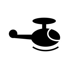 helicopter icon or logo isolated sign symbol vector illustration - high quality black style vector icons
