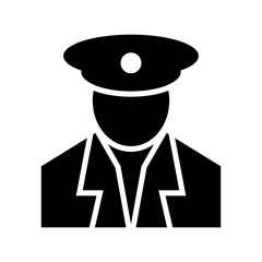 pilot icon or logo isolated sign symbol vector illustration - high quality black style vector icons
