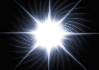 抽象的な光線のイラスト