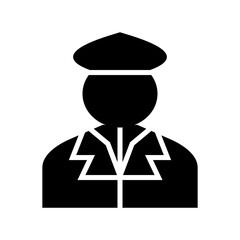 pilot icon or logo isolated sign symbol vector illustration - high quality black style vector icons
