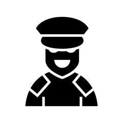 pilot icon or logo isolated sign symbol vector illustration - high quality black style vector icons
