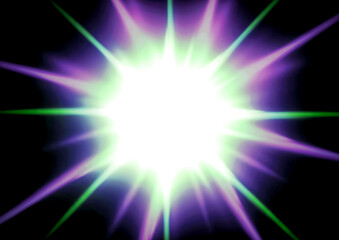 抽象的な光線のイラスト