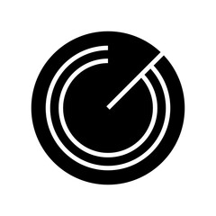 radar icon or logo isolated sign symbol vector illustration - high quality black style vector icons
