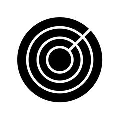 radar icon or logo isolated sign symbol vector illustration - high quality black style vector icons
