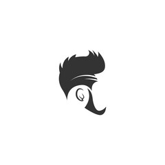 Men hair style icon logo