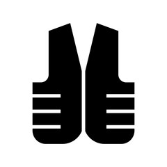 Fototapeta na wymiar vest icon or logo isolated sign symbol vector illustration - high quality black style vector icons 