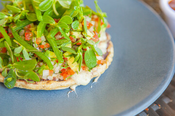 Tostadas Vegetarianas
