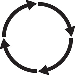 recycle icon vector illustration on white background