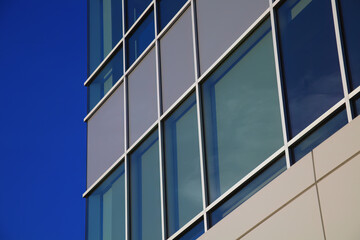 office building corner skyscraper modern business city corporation commercial structure tower