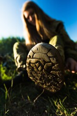 Military silhouettes on sky background