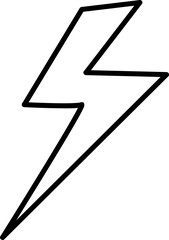 lightning icon. sign design illustration on white background..eps