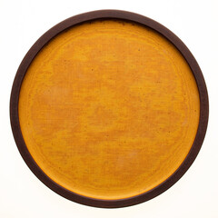 Handmade round bakelite two-tone pallet.
