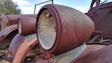 old rusty cars