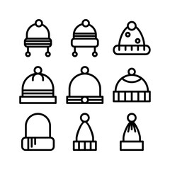 beanie icon or logo isolated sign symbol vector illustration - high quality black style vector icons
