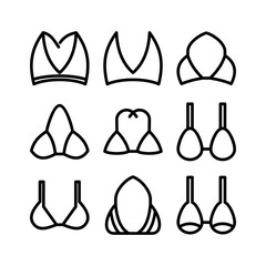 bikini icon or logo isolated sign symbol vector illustration - high quality black style vector icons
