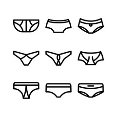 panties icon or logo isolated sign symbol vector illustration - high quality black style vector icons
