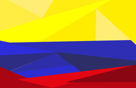 bandera de colombia, bandera geometrica