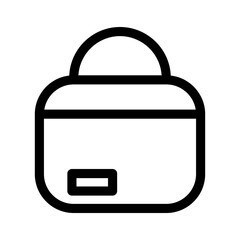 bags icon or logo isolated sign symbol vector illustration - high quality black style vector icons
