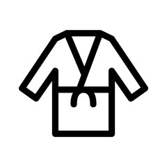 bathrobe icon or logo isolated sign symbol vector illustration - high quality black style vector icons
