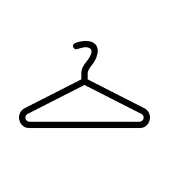 clothes hanger icon or logo isolated sign symbol vector illustration - high quality black style vector icons
