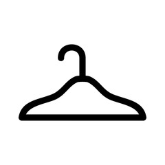 clothes hanger icon or logo isolated sign symbol vector illustration - high quality black style vector icons
