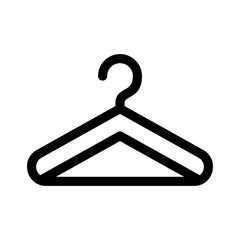 clothes hanger icon or logo isolated sign symbol vector illustration - high quality black style vector icons
