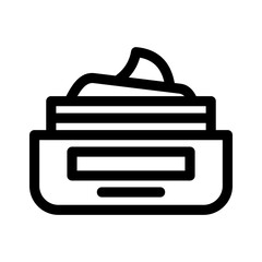 cream icon or logo isolated sign symbol vector illustration - high quality black style vector icons
