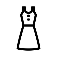 dress icon or logo isolated sign symbol vector illustration - high quality black style vector icons
