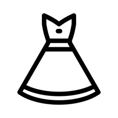 dress icon or logo isolated sign symbol vector illustration - high quality black style vector icons
