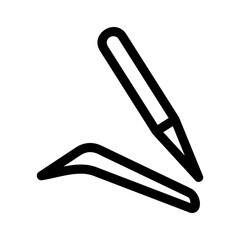 Obraz premium eyebrow pencil icon or logo isolated sign symbol vector illustration - high quality black style vector icons 