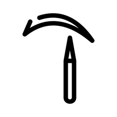 eyebrow pencil icon or logo isolated sign symbol vector illustration - high quality black style vector icons
