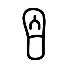 flip flop icon or logo isolated sign symbol vector illustration - high quality black style vector icons
