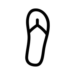 flip flop icon or logo isolated sign symbol vector illustration - high quality black style vector icons
