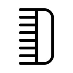 hair comb icon or logo isolated sign symbol vector illustration - high quality black style vector icons
