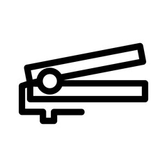 hair straightener icon or logo isolated sign symbol vector illustration - high quality black style vector icons
