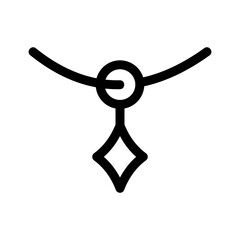necklace icon or logo isolated sign symbol vector illustration - high quality black style vector icons

