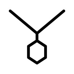 necklace icon or logo isolated sign symbol vector illustration - high quality black style vector icons
