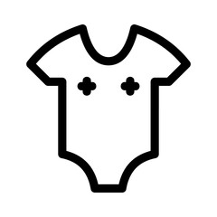 onesie icon or logo isolated sign symbol vector illustration - high quality black style vector icons
