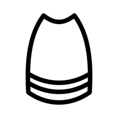 skirt icon or logo isolated sign symbol vector illustration - high quality black style vector icons
