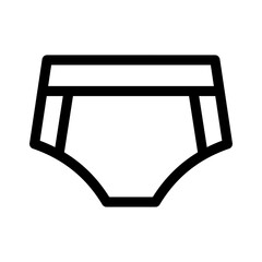 underwear icon or logo isolated sign symbol vector illustration - high quality black style vector icons

