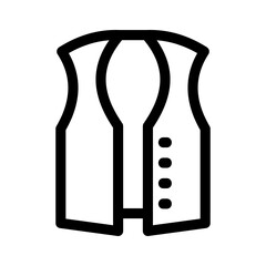 vest icon or logo isolated sign symbol vector illustration - high quality black style vector icons

