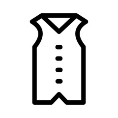 vest icon or logo isolated sign symbol vector illustration - high quality black style vector icons
