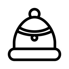 winter hat icon or logo isolated sign symbol vector illustration - high quality black style vector icons
