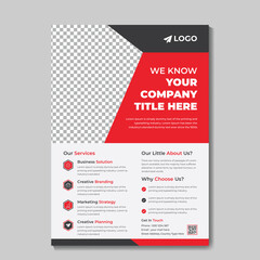 Creative corporate business flyer design template